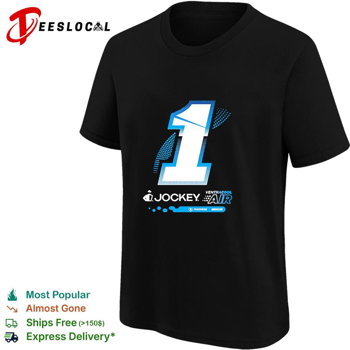 Ross Chastain 1 Jockey VentraCool Air big number Trackhouse NASCAR shirt