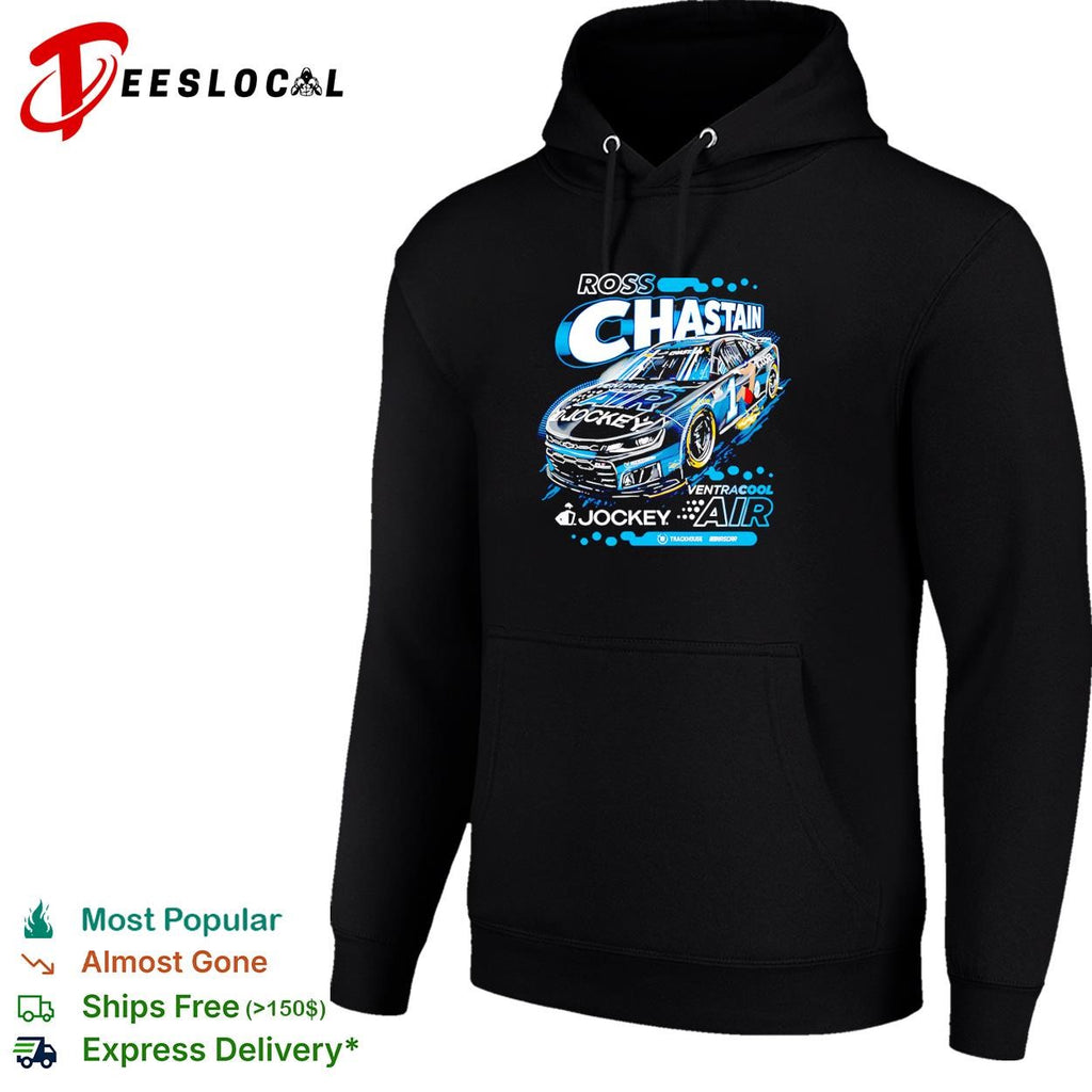 Ross Chastain 1 VentraCool Air Jockey Trackhouse NASCAR black shirt
