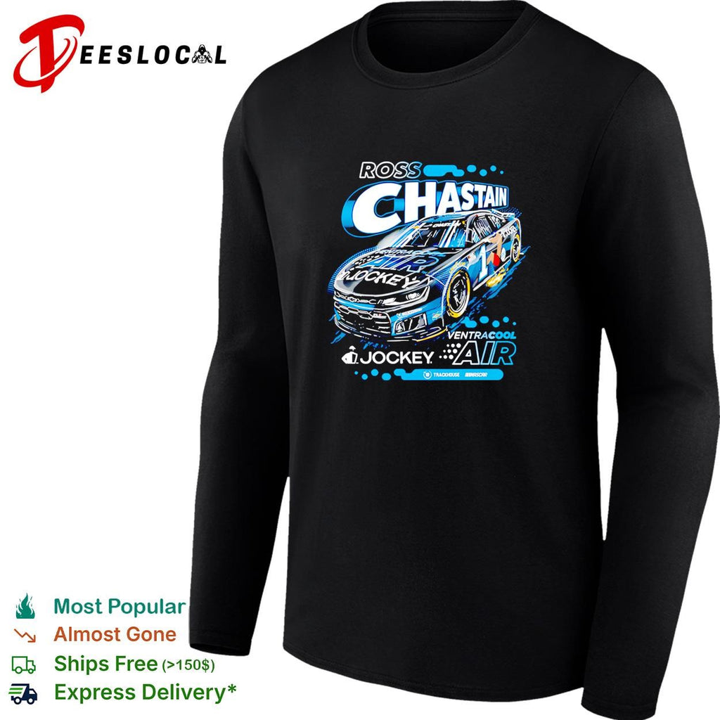 Ross Chastain 1 VentraCool Air Jockey Trackhouse NASCAR black shirt