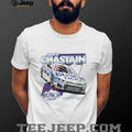 Ross Chastain Busch Light NASCAR Racing Driver White Cotton T Shirt