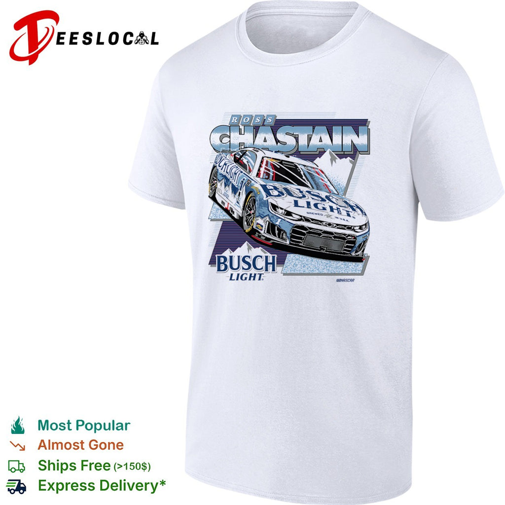 Ross Chastain Trackhouse Racing NASCAR Busch Light Chevrolet Camaro Race Car shirt