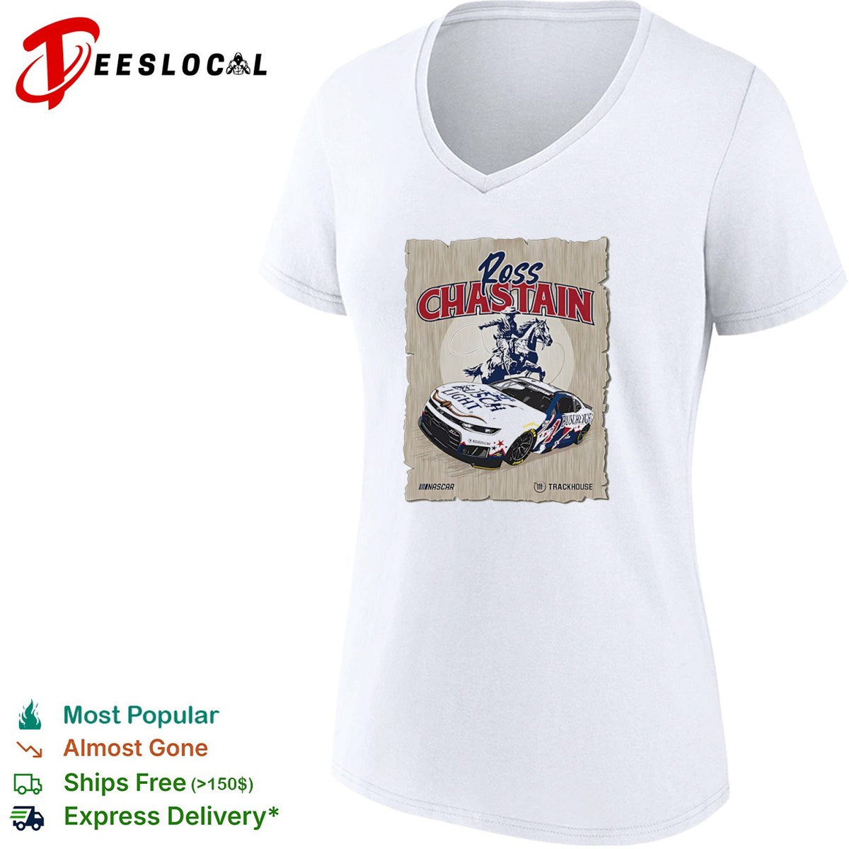 Ross Chastain Trackhouse Racing NASCAR Busch Light Western Rodeo Cowboy shirt