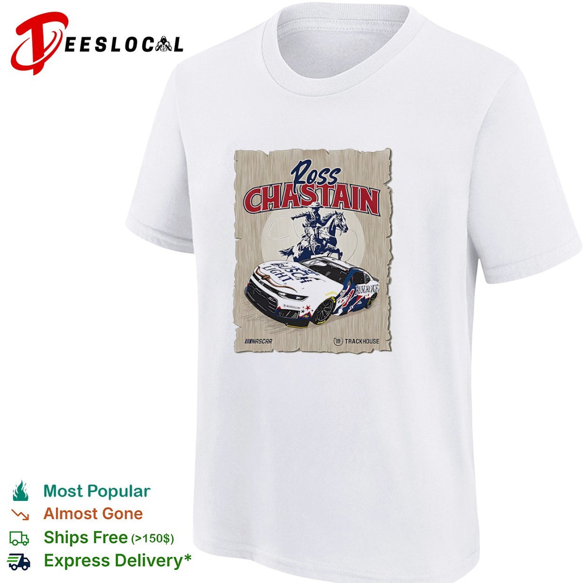 Ross Chastain Trackhouse Racing NASCAR Busch Light Western Rodeo Cowboy shirt