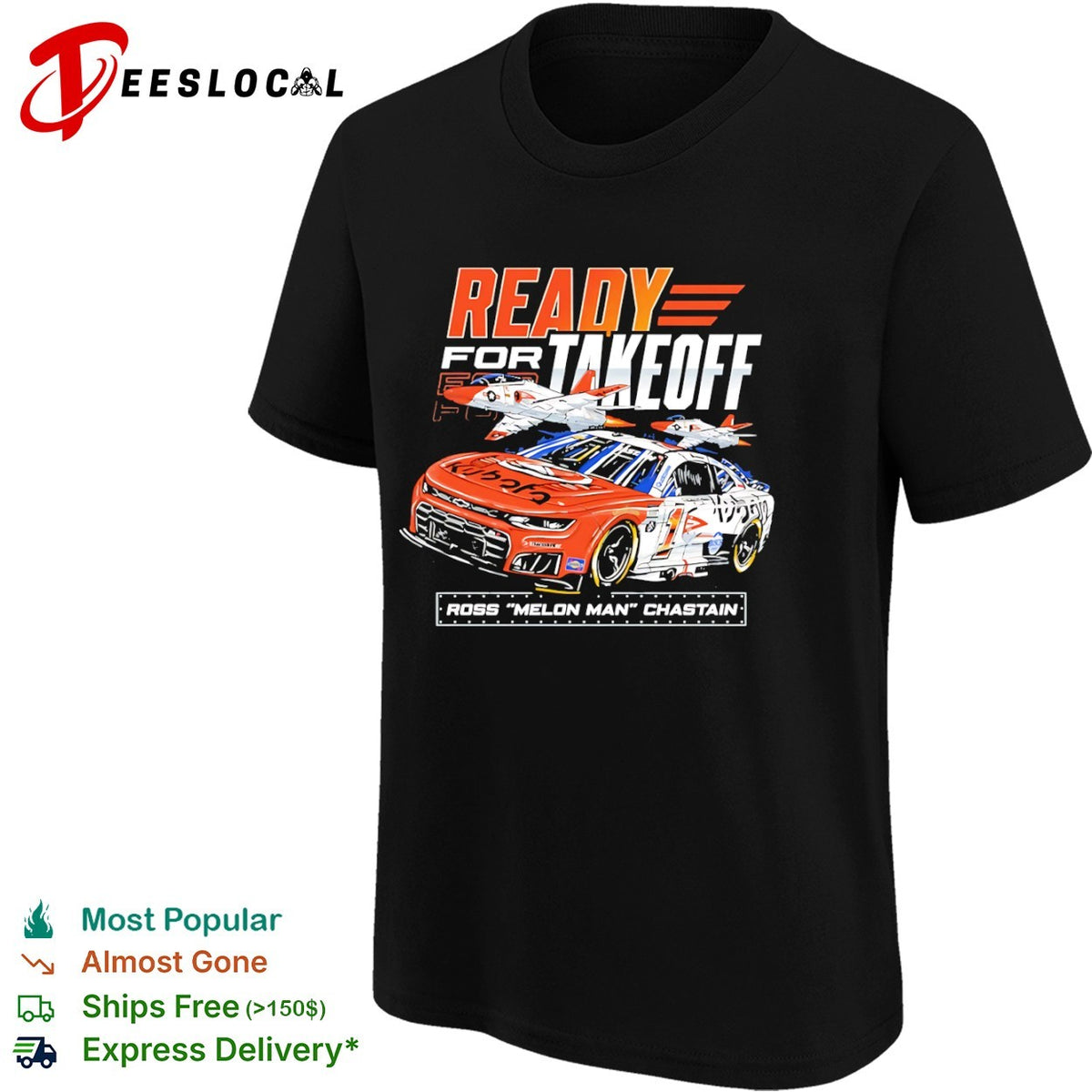 Ross Chastain Trackhouse Racing NASCAR Ready for Takeoff Kubota Nascar Racing shirt