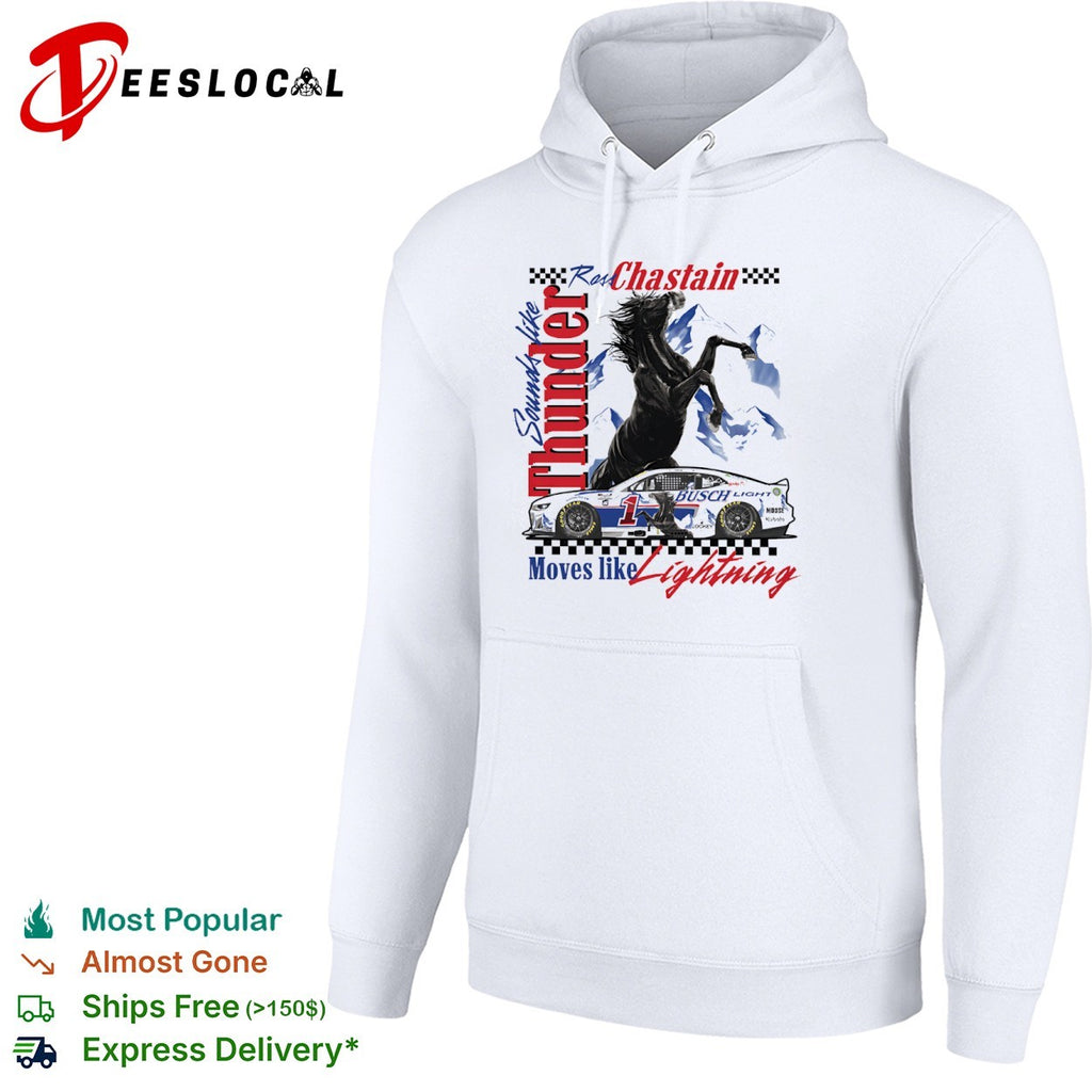 Ross Chastain Trackhouse Racing NASCAR Sounds like Thunder Moves like Lightning shirt