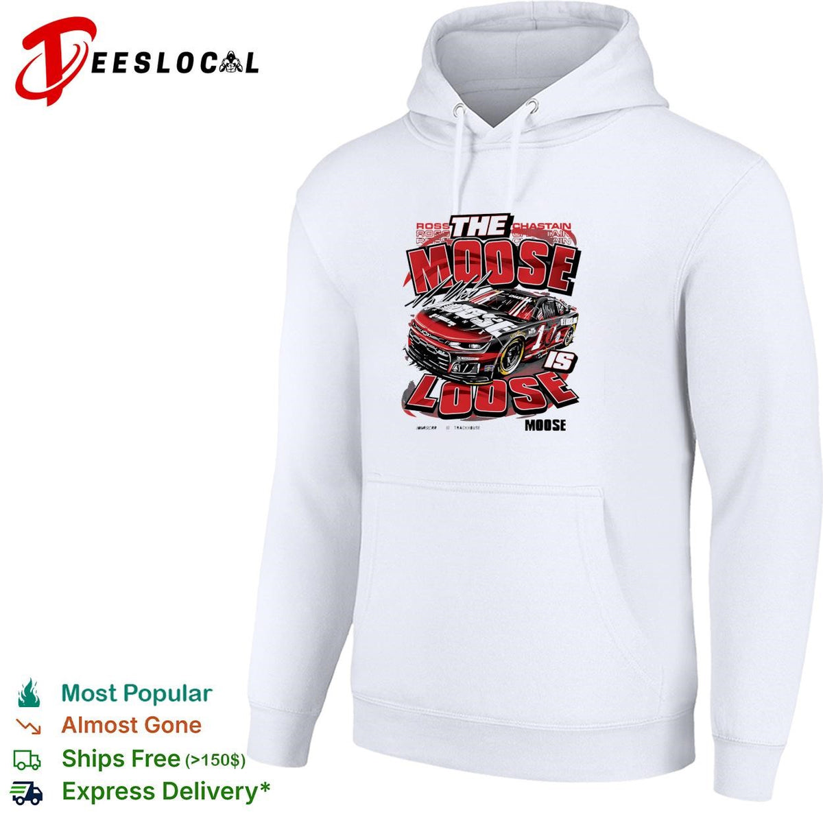 Ross Chastain the Moose is loose Trackhouse NASCAR funny shirt