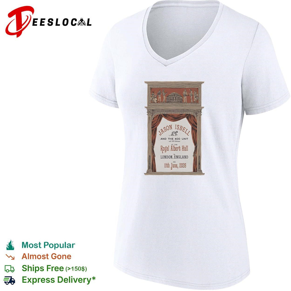 Royal Albert Hall London England vintage theater June concert poster shirt