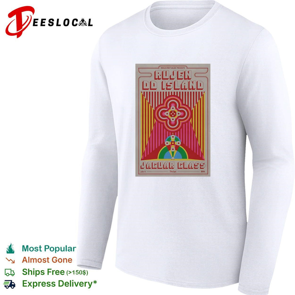 Ruben OD Island Jaguar Glass psychedelic colorful concert poster shirt