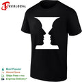 Rubin Vase Optical Illusion Cognitive Psychology Silhouette Art shirt