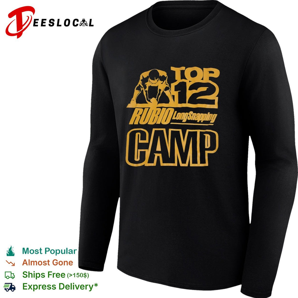 Rubio Long Snapping Top 12 Camp football shirt