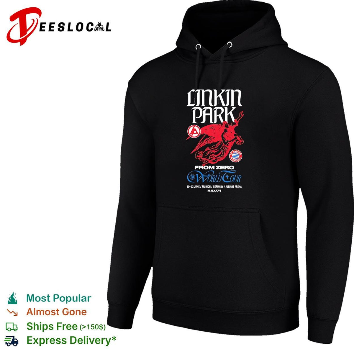 Linkin Park From Zero world tour Munich Germany 2026 horse rider poster shirt