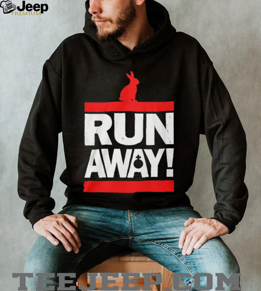 Run Away! Killer Rabbit of Caerbannog Monty Python Parody Shirt