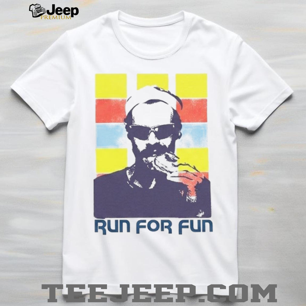 Run For Fun Retro Runner Sunglasses Graphic T Shirt