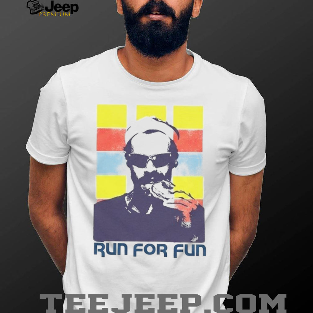 Run For Fun Retro Runner Sunglasses Graphic T Shirt