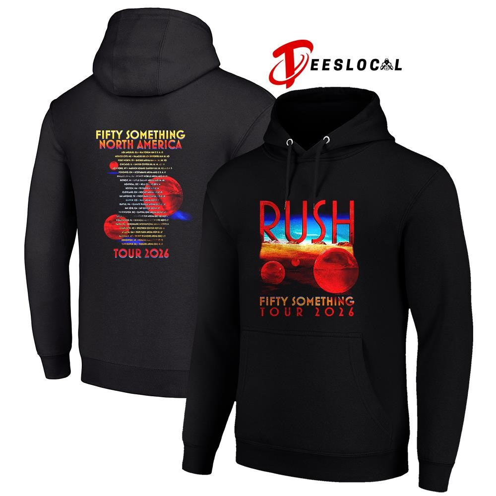 Rush Fifty Something tour Rush Spheres dates schedule shirt