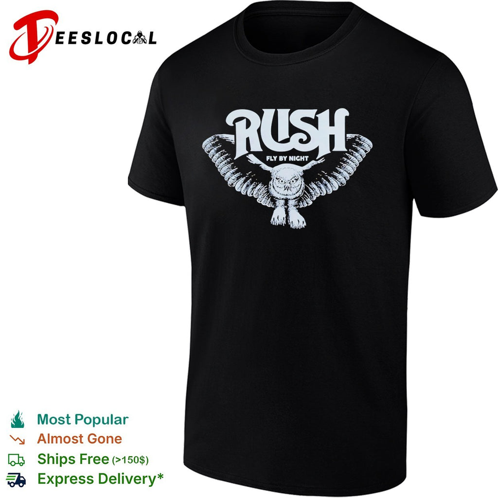 Rush Fly by Night Owl Music Band shirt