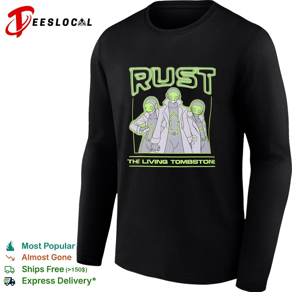 Rust The Living Tombstone Futuristic Sci Fi Characters Music Band Shirt