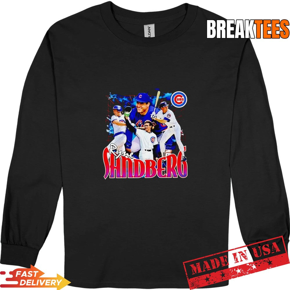 Ryne Sandberg Chicago Cubs baseball graphic T-Shirt