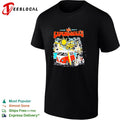 Retro van tropical beach surfboard palm tree vintage concert art shirt