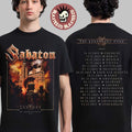 Sabaton Legendary Tour Europe 2025 Legends Of Copenhagen Denmark Pop Up Shop On December 9 2025 Two Sided T-Shirt
