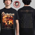 Sabaton Legendary Tour Europe 2025 Legends Of Stuttgart Germany Pop Up Shop On November 24 2025 Two Sided T-Shirt