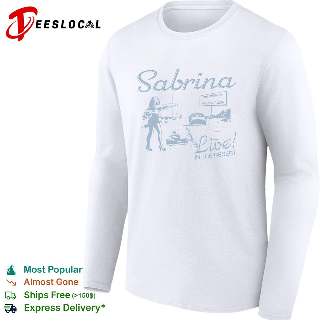 Sabrina Live in the Desert Indio California April 10 and 17 2026 tour concert shirt