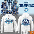 Saguenens de Chicoutimi 2026 Quebec Maritime Junior Hockey League Champions Hoodie