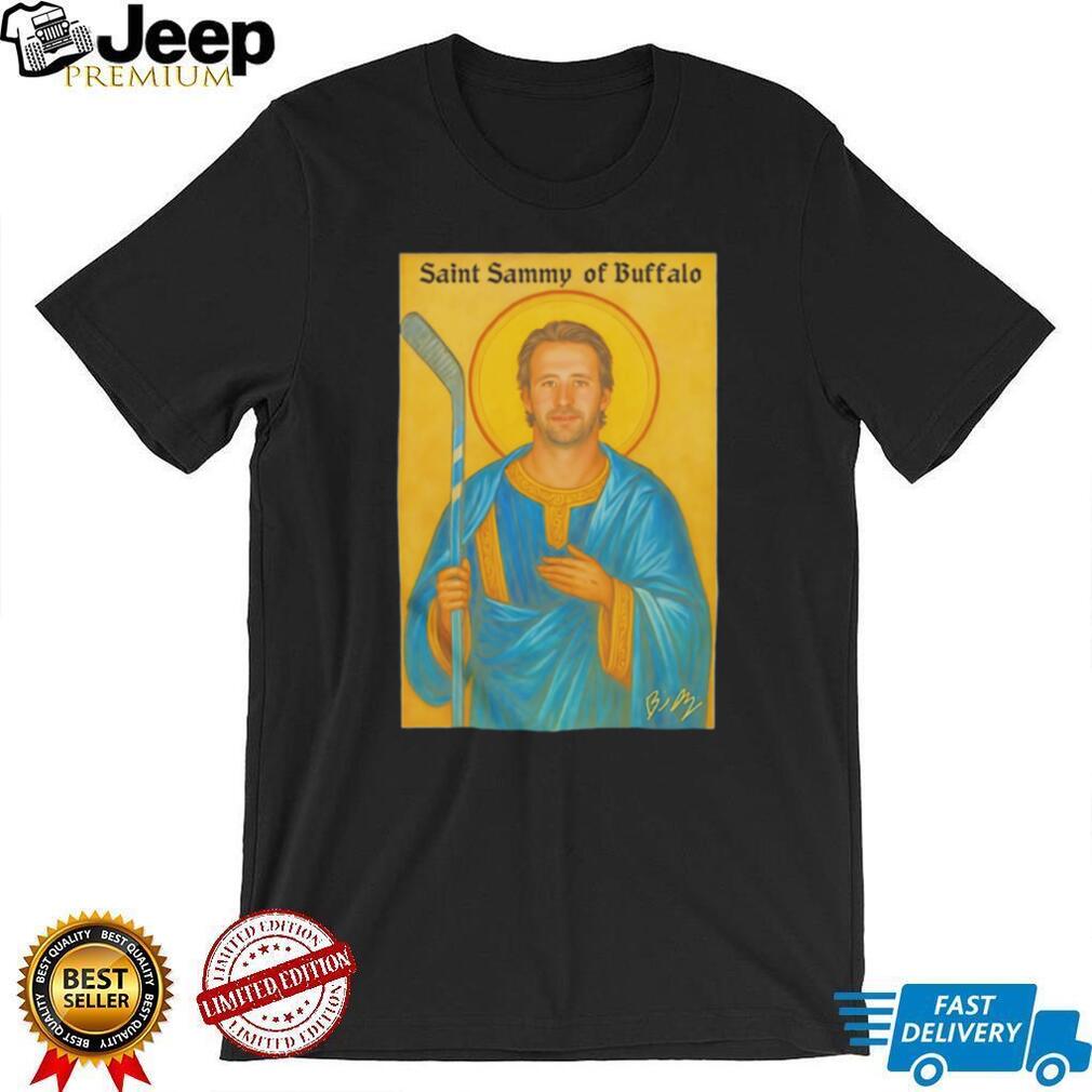 Saint Sammy Of Buffalo Hockey Player Religious Icon T Shirt