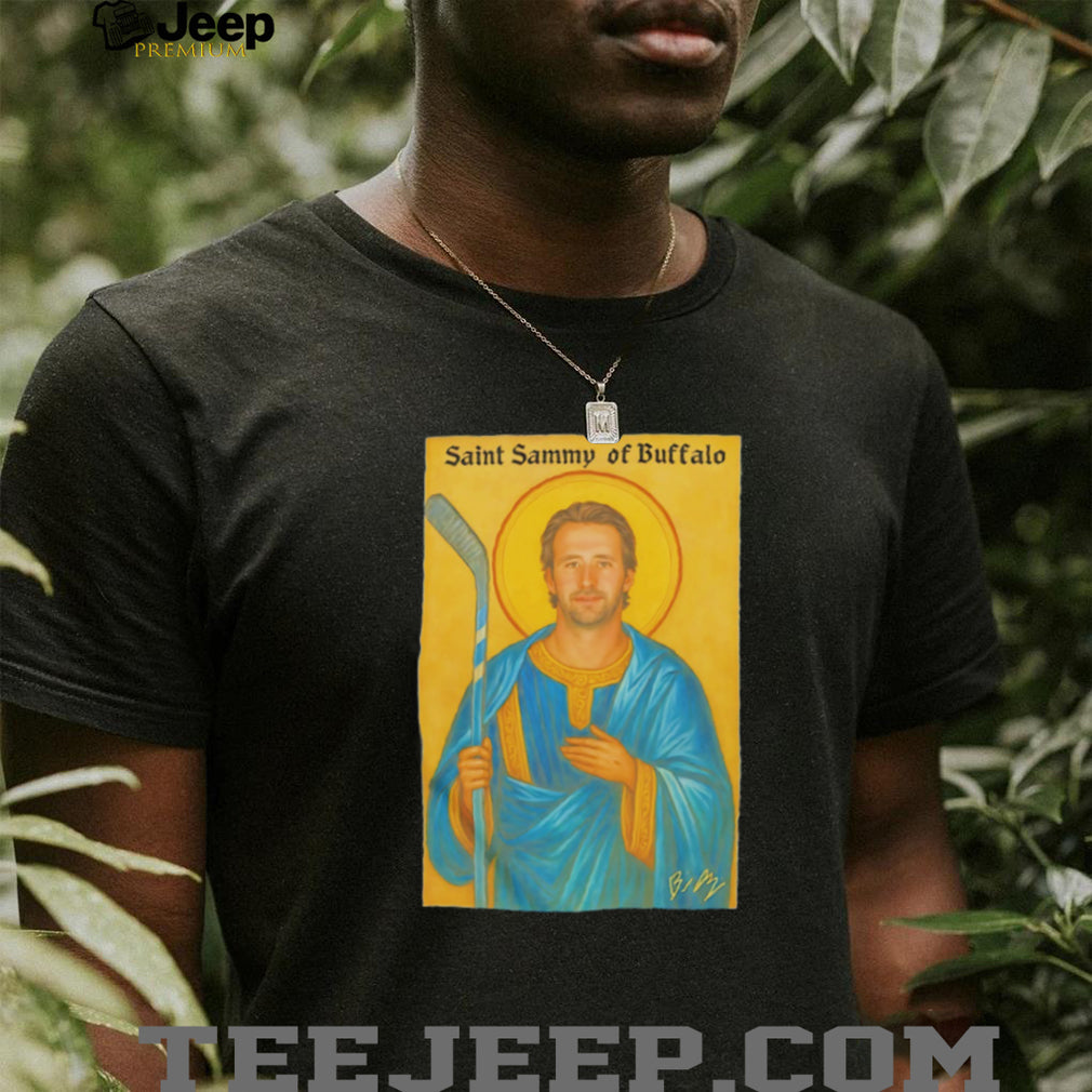 Saint Sammy Of Buffalo Hockey Player Religious Icon T Shirt