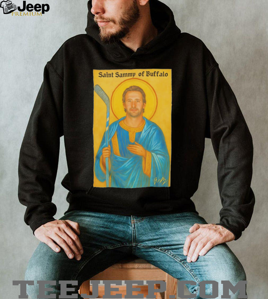 Saint Sammy Of Buffalo Hockey Player Religious Icon T Shirt