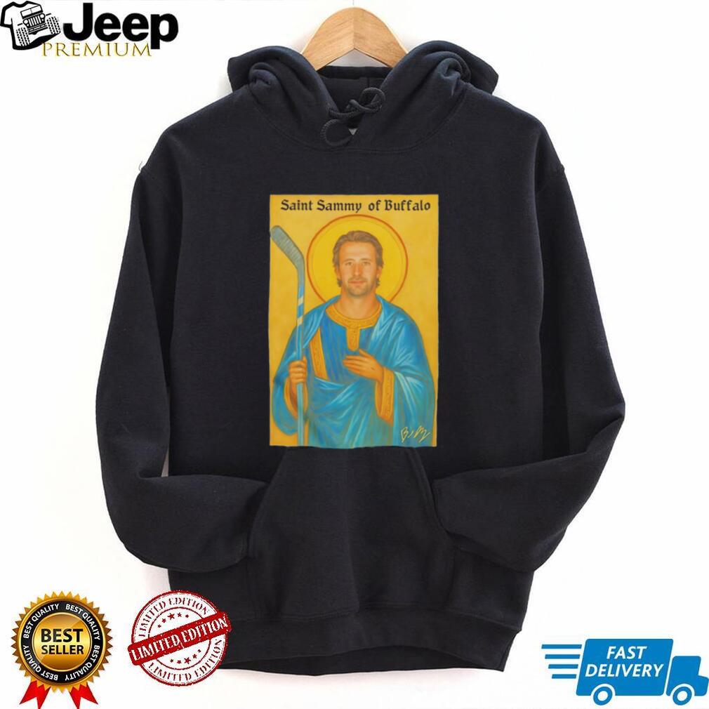 Saint Sammy Of Buffalo Hockey Player Religious Icon T Shirt