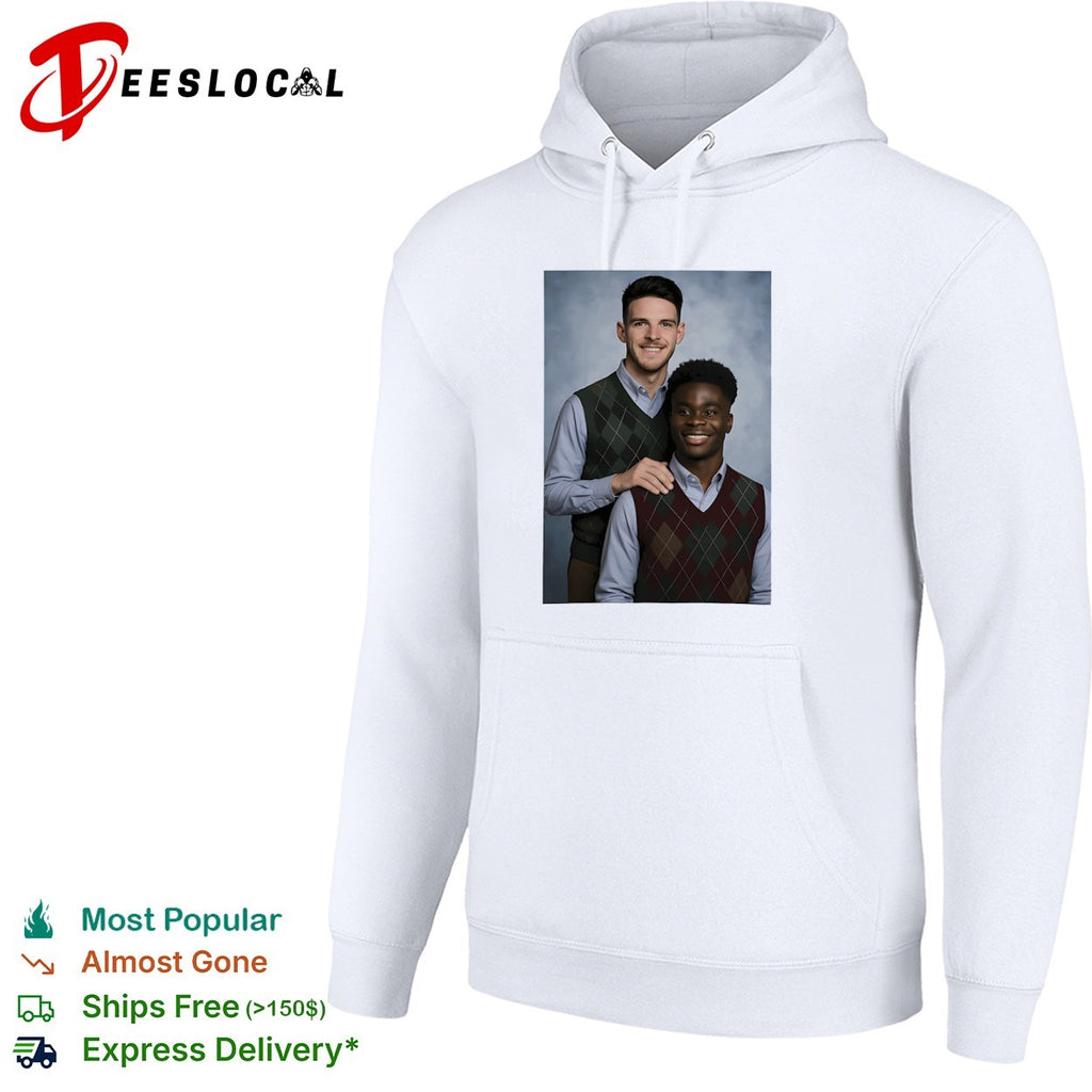 Saka and Declan Rice Step Brother Arsenal FC shirt