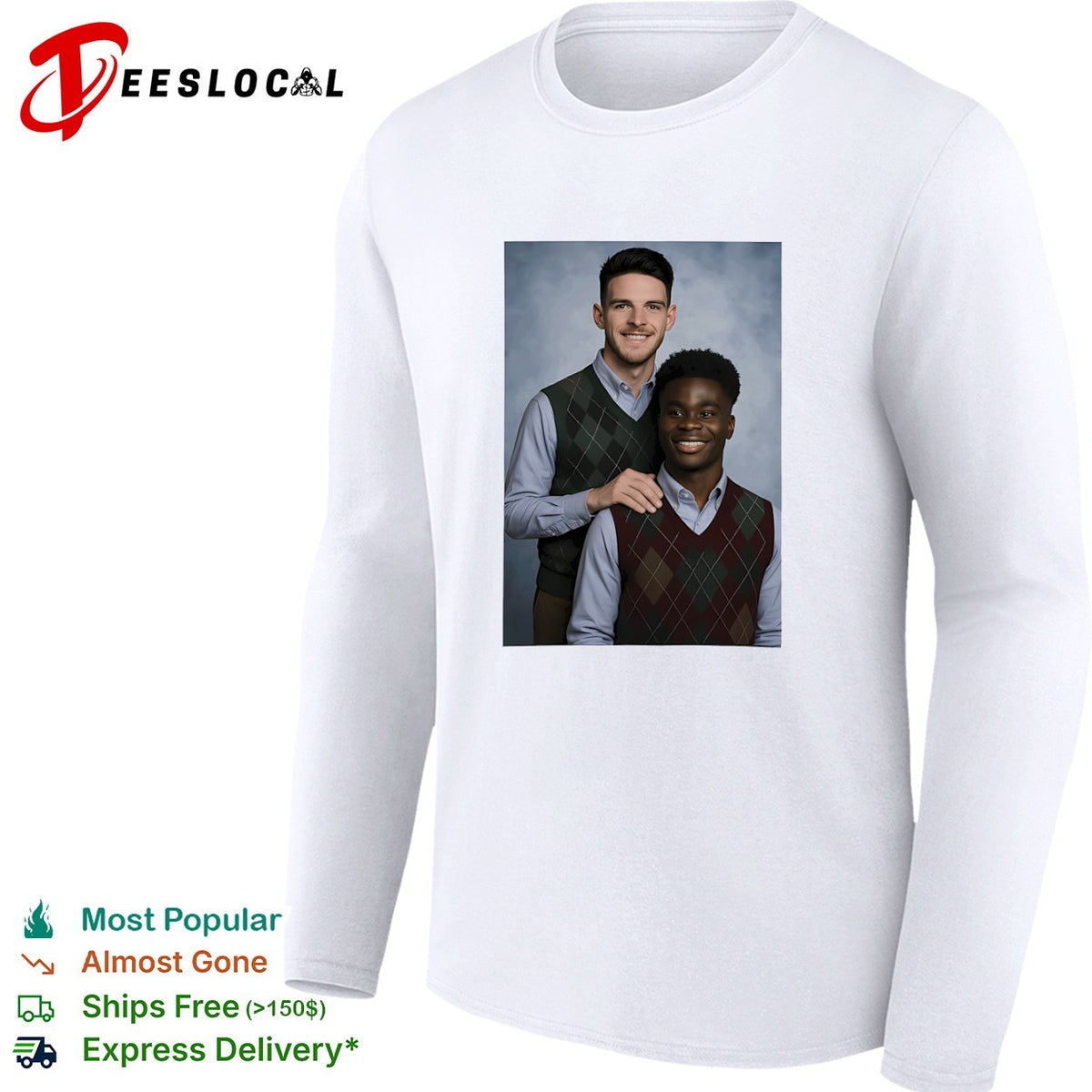 Saka and Declan Rice Step Brother Arsenal FC shirt