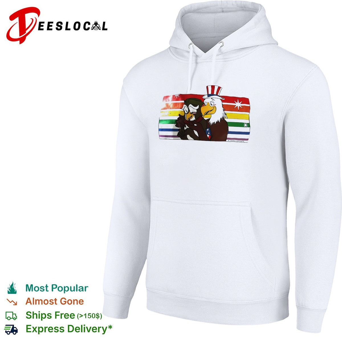 Sammy Shizzard Uncle Sam and Benjamin Franklin Eagle shirt