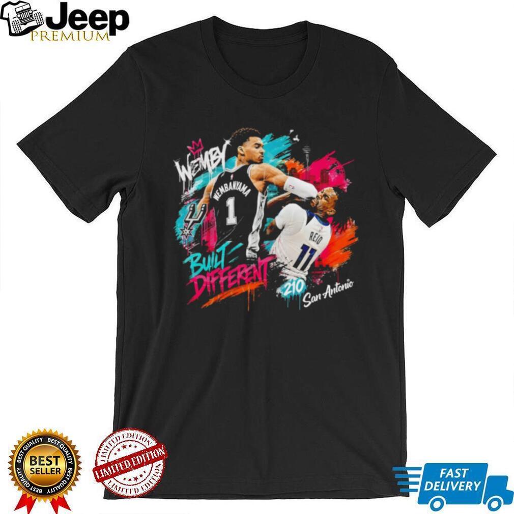 San Antonio Basketball Player Neon Splash Graphic T Shirt
