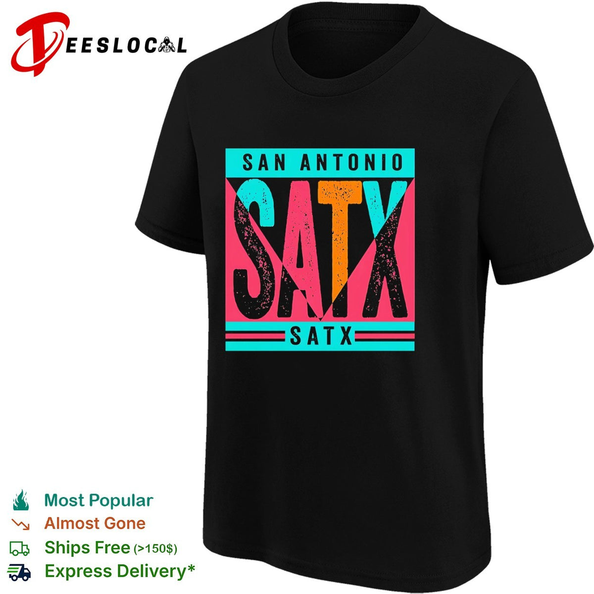 San Antonio SATX 90s retro San Antonio Spurs shirt