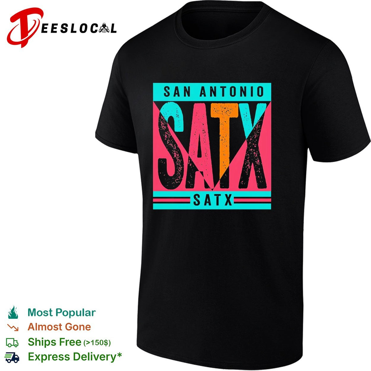 San Antonio SATX 90s retro San Antonio Spurs shirt