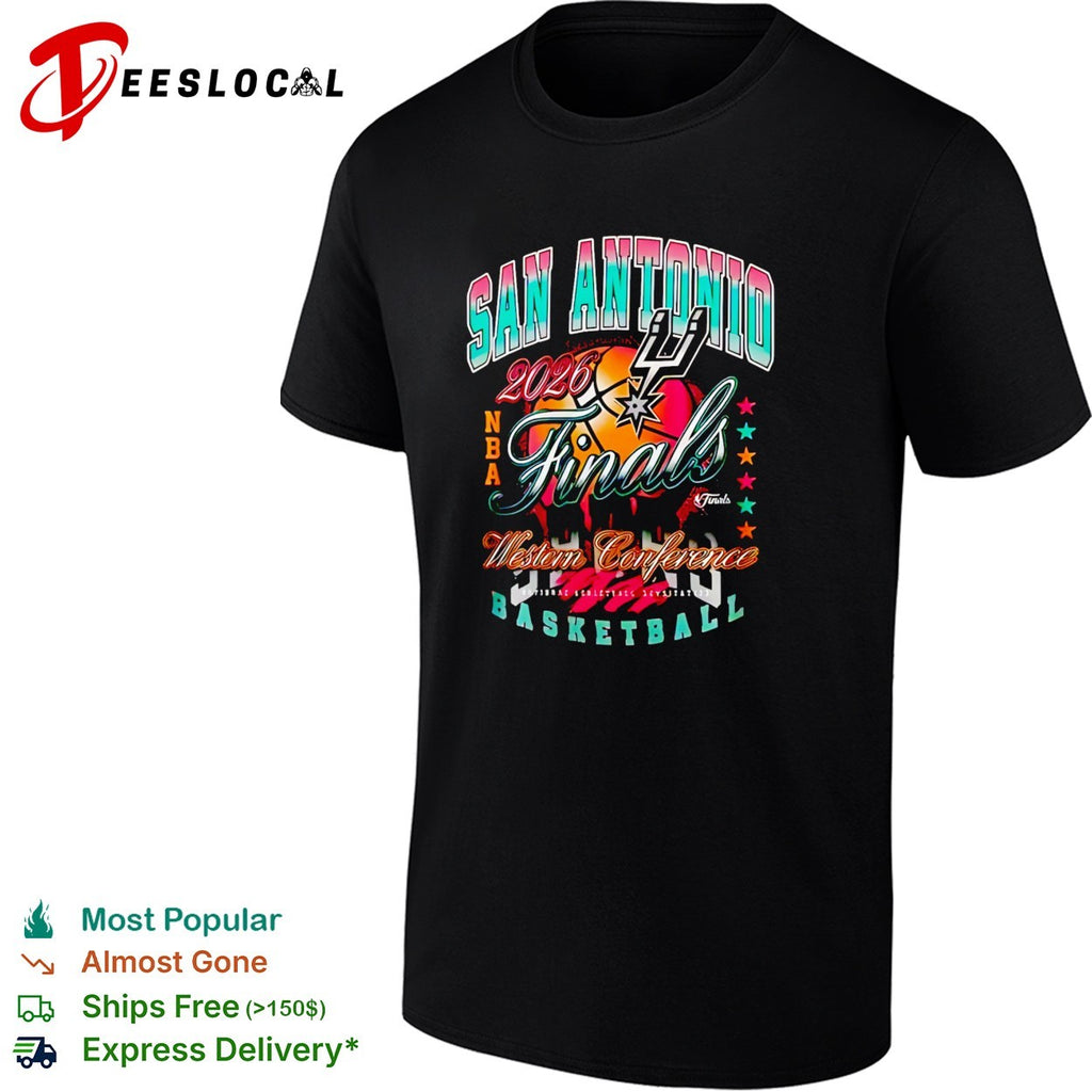 San Antonio Spurs 2026 NBA Finals Western Conference Basketball shirt