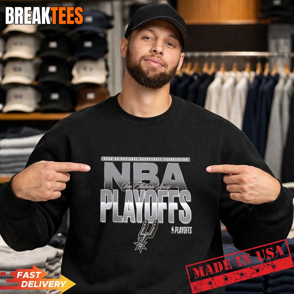 San Antonio Spurs 2026 NBA Playoffs Logo T-Shirt