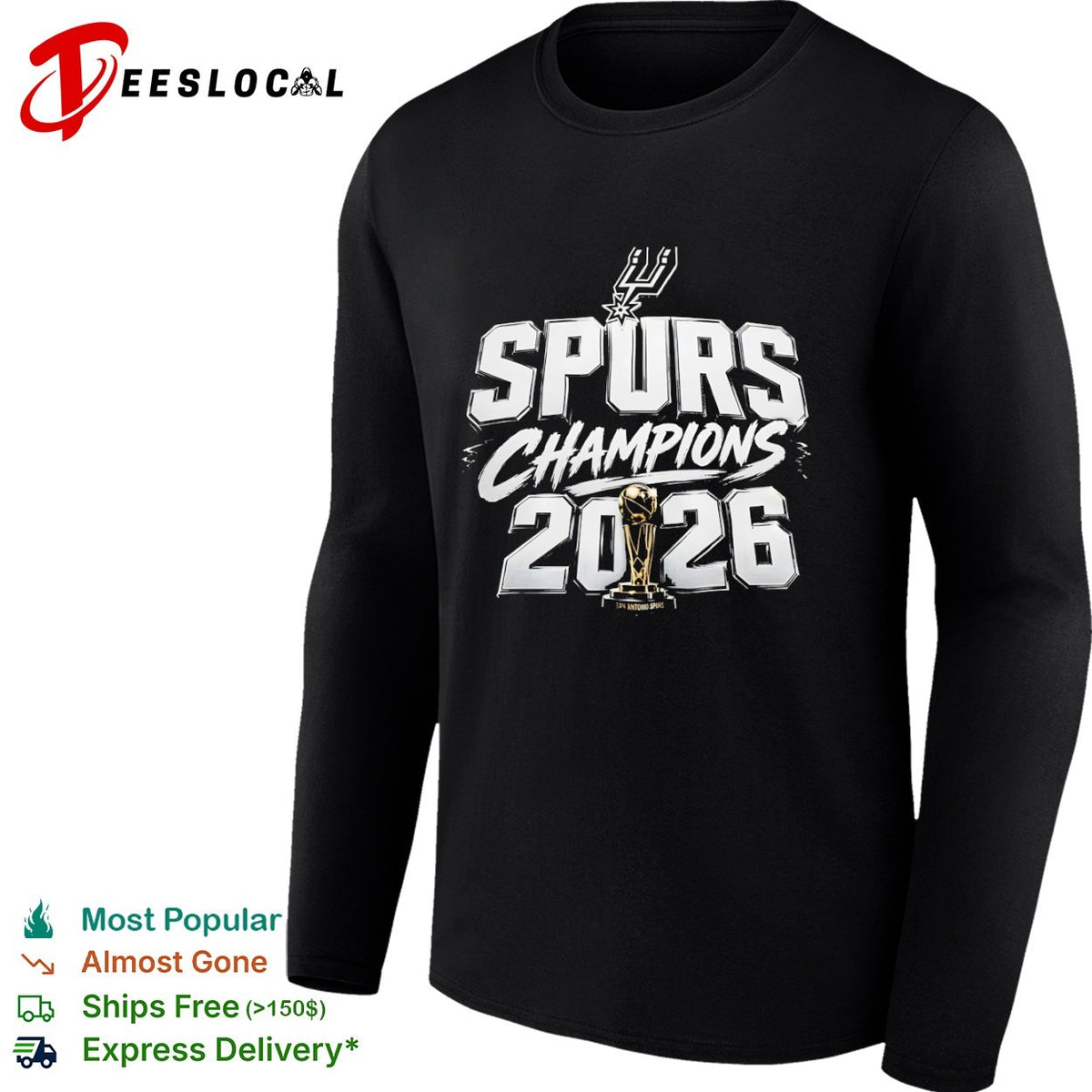 San Antonio Spurs Champions 2026 Larry O’Brien Trophy National Basketball shirt