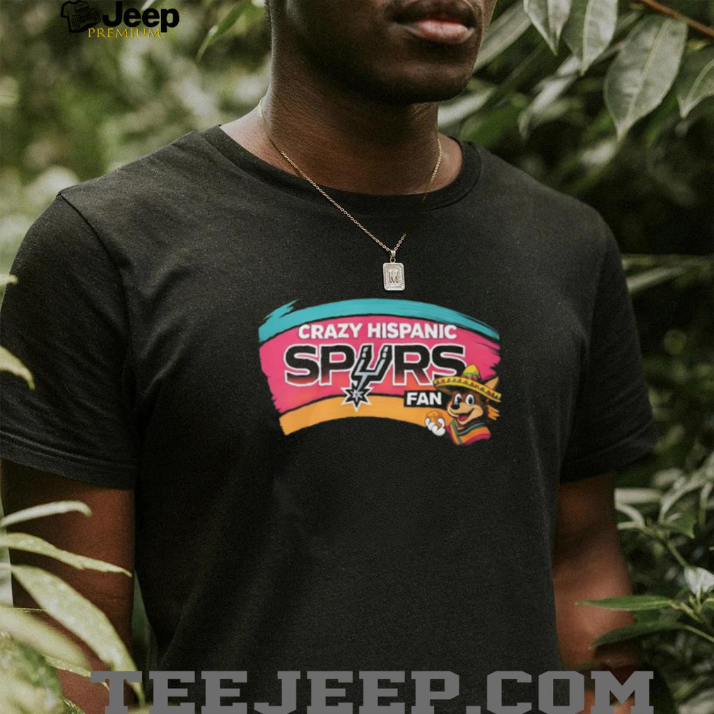 San Antonio Spurs Crazy Hispanic Fan Coyote Mascot T Shirt