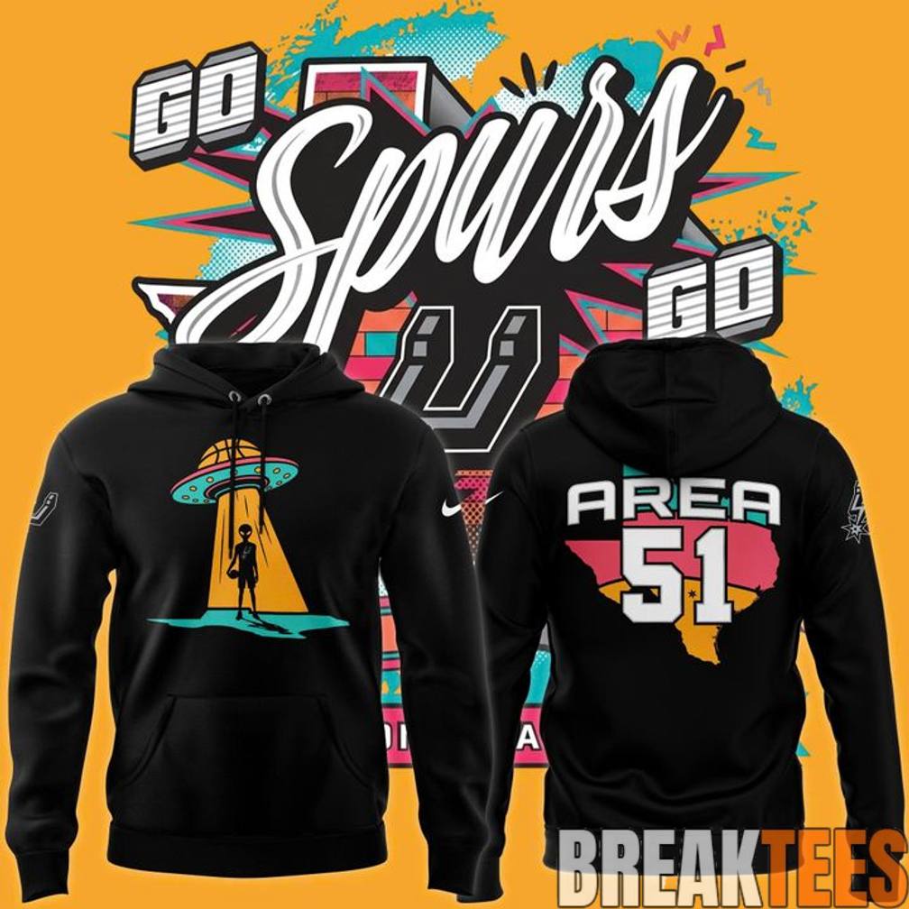 San Antonio Spurs Fiesta Alien Landing Hoodie