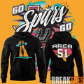 San Antonio Spurs Fiesta Alien Landing Hoodie