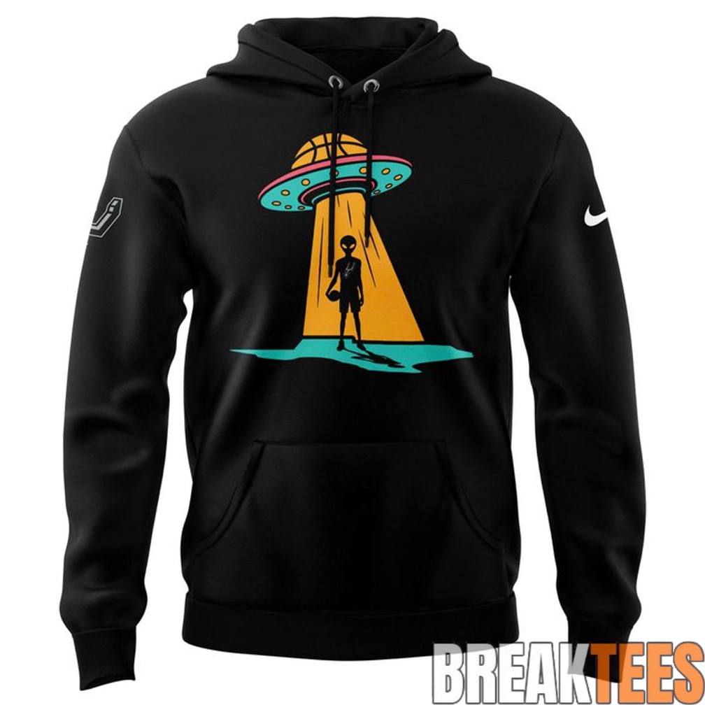 San Antonio Spurs Fiesta Alien Landing Hoodie