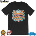 San Antonio Spurs Floral Mandala Colorful Boho Style Team T Shirt