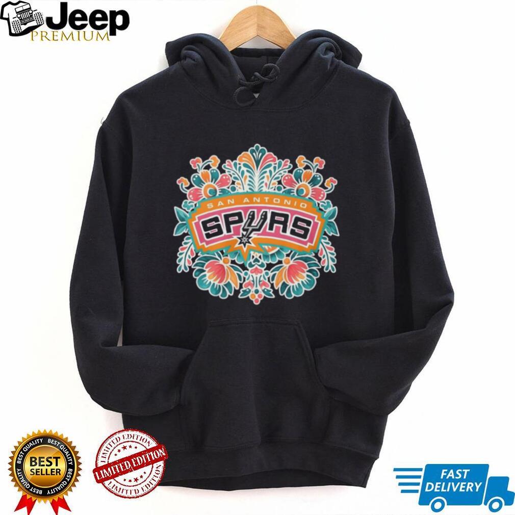 San Antonio Spurs Floral Mandala Colorful Boho Style Team T Shirt