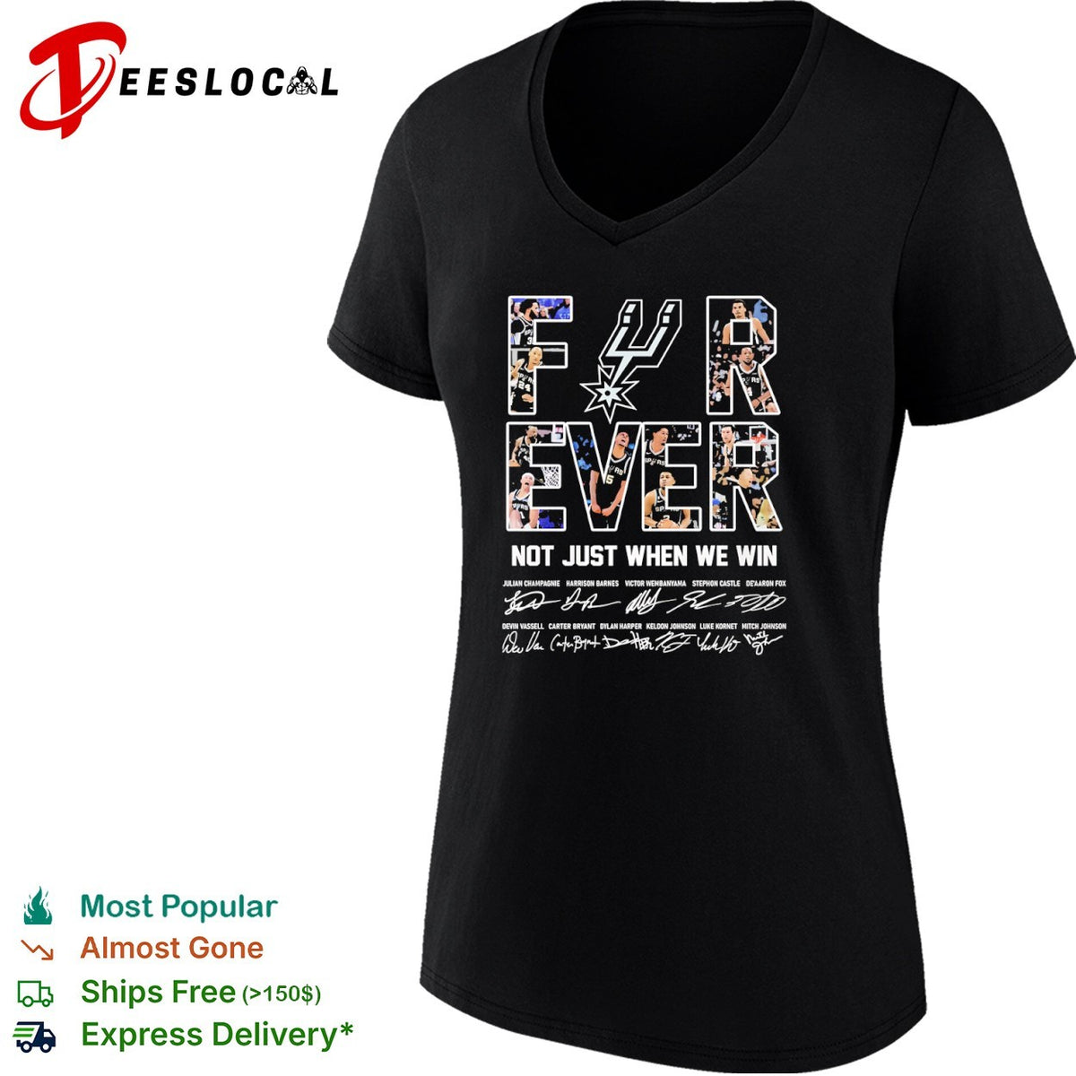 San Antonio Spurs Forever Not Just When We Win Victor Wembanyama Keldon Johnson shirt