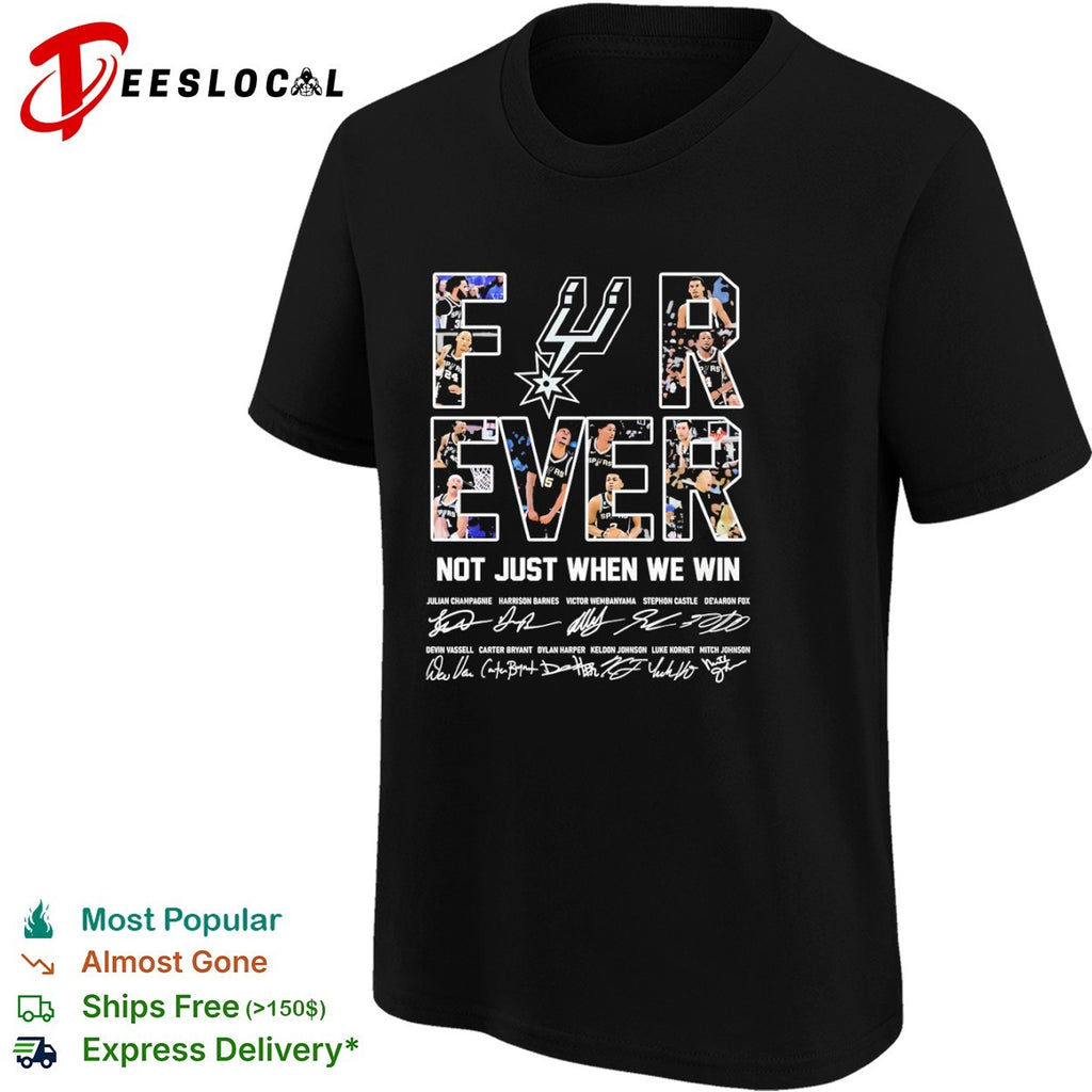 San Antonio Spurs Forever Not Just When We Win Victor Wembanyama Keldon Johnson shirt