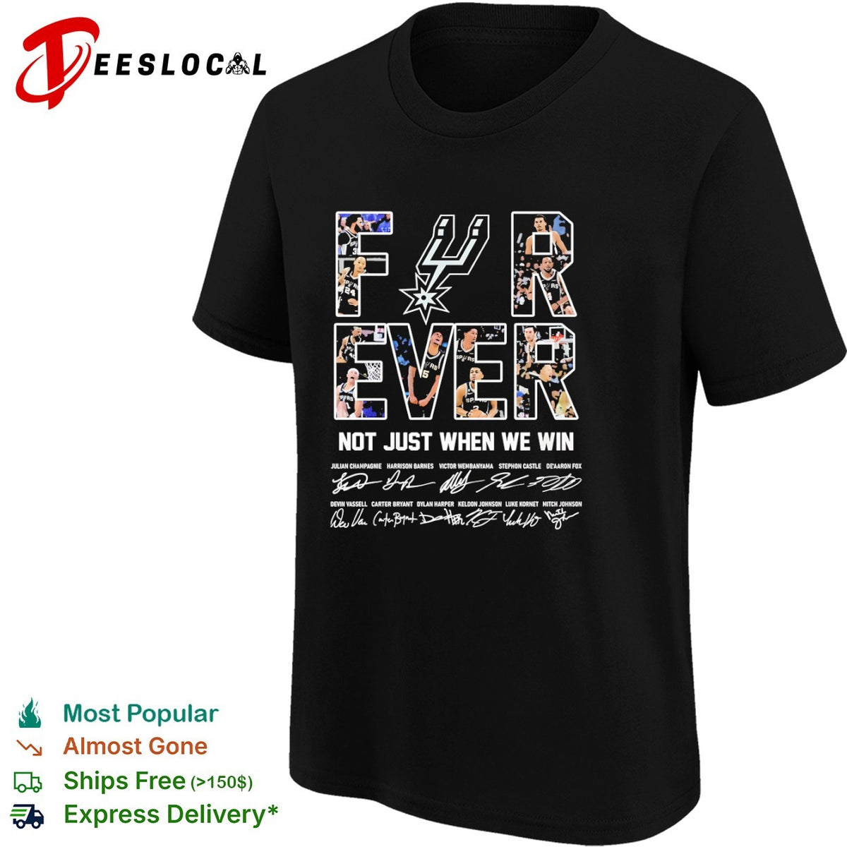 San Antonio Spurs Forever Not Just When We Win Victor Wembanyama Keldon Johnson shirt