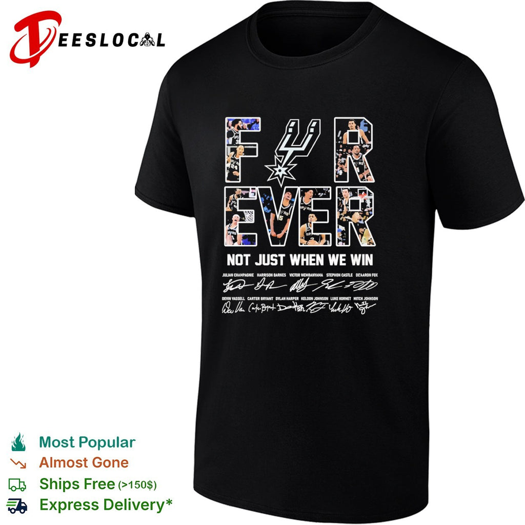 San Antonio Spurs Forever Not Just When We Win Victor Wembanyama Keldon Johnson shirt